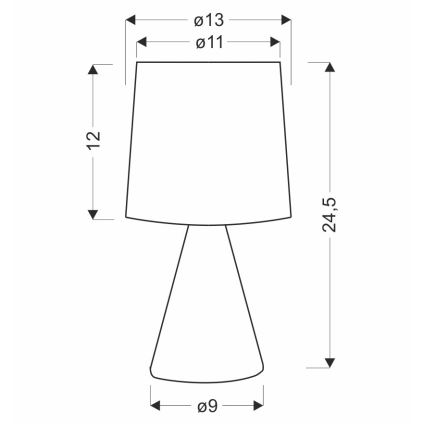 Tafellamp SATTI 1xE14/40W/230V beige