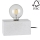 Tafellamp STRONG DOUBLE 1xE27/25W/230V beton - FSC-gecertificeerd