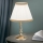 Tafellamp TONIA 1xE27/60W/230V diameter 25 cm wit/brons