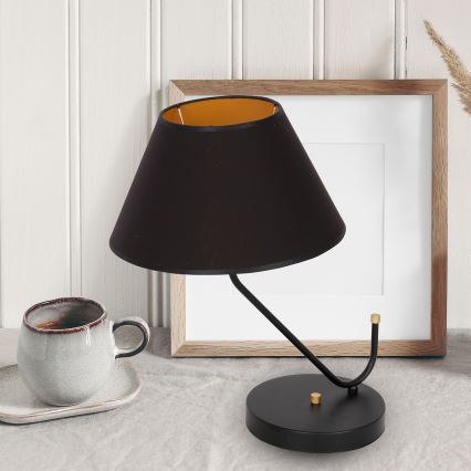 Tafellamp VICTORIA 1xE27/60W/230V zwart