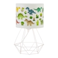 Tafellamp voor kinderen KIDS ROOM 1xE27/60W/230V Ø 18 cm dinosaurus