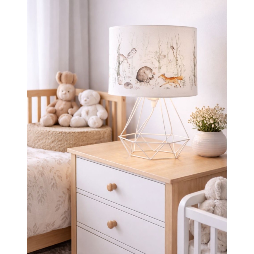 Tafellamp voor kinderen KIDS ROOM 1xE27/60W/230V Ø 18 cm – met dierenmotief