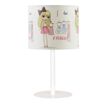 Tafellamp voor meisjes GIRLS VIBES 1xE27/60W/230V Ø 18 cm Ik hou van mode