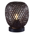 Tafellamp ZANZIBAR 1xE27/20W/230V diameter 18 cm bamboe