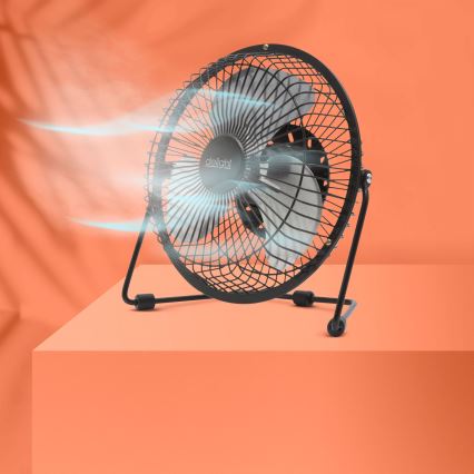 Tafelventilator 1,75 W/5 V USB, Ø 18 cm, zwart