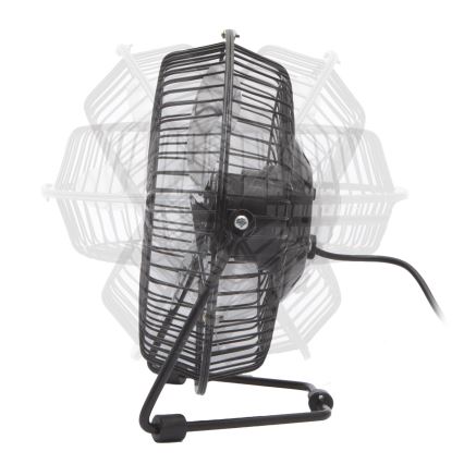 Tafelventilator 1,75 W/5 V USB, Ø 18 cm, zwart