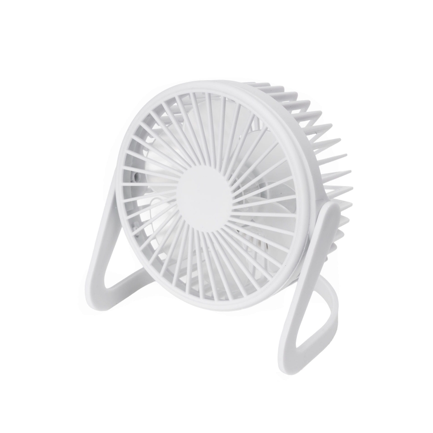 Tafelventilator USB Ø 15 cm wit