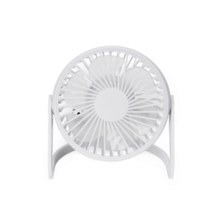 Tafelventilator USB Ø 15 cm wit