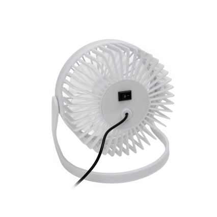 Tafelventilator USB Ø 15 cm wit