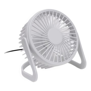 Tafelventilator USB Ø 15 cm wit