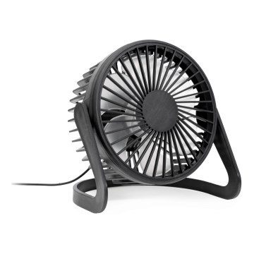 Tafelventilator USB Ø 15 cm zwart