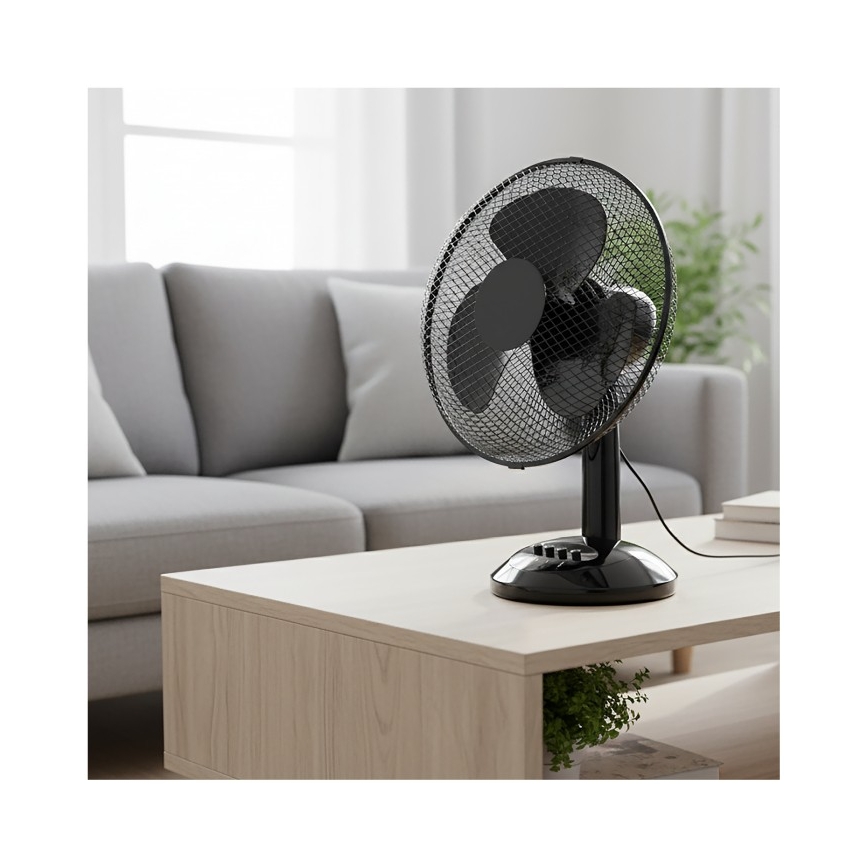 Tafelventilator VIENTO 40W/230V zwart