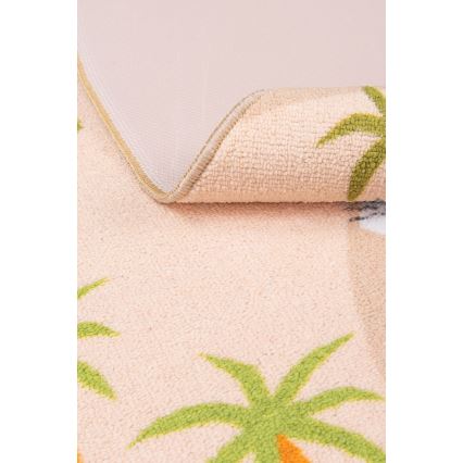 Tapis antidérapant pour enfants ARES STREETS 160 cm beige/safari