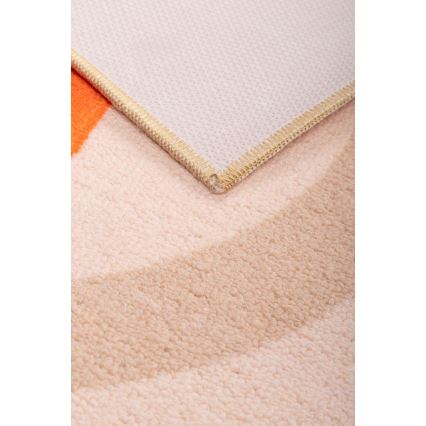 Tapis antidérapant pour enfants ARES STREETS 80 x 150 cm beige/safari