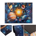 Tapis antidérapant pour enfants PRINT 3D 80x150 cm planètes/multicolore