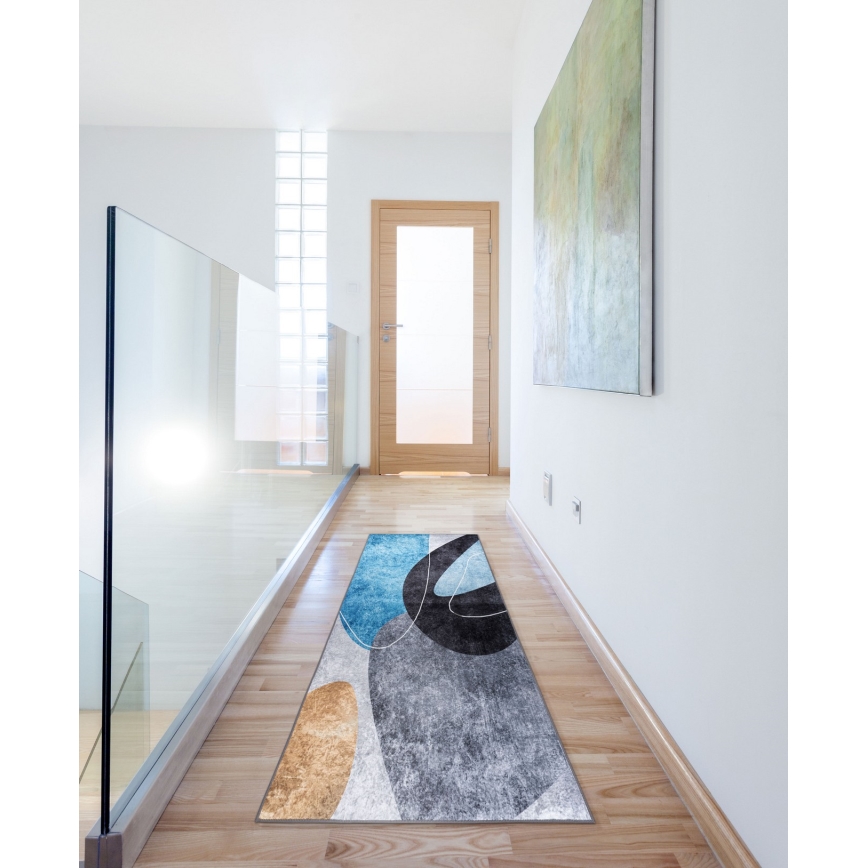 Tapis antidérapant PRINT SHINE 70x140 cm multicolore