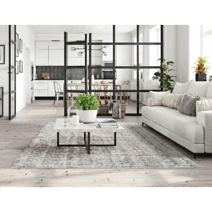 Tapis BILBAO SHAGGY 160x230 cm gris/anthracite