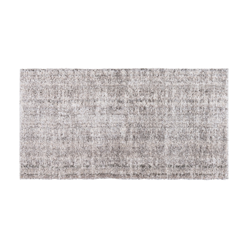 Tapis BILBAO SHAGGY 80 x 150 cm gris/anthracite