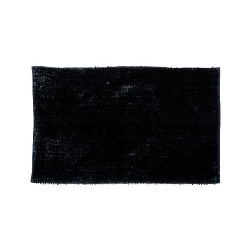Tapis de bain antidérapant CHENILLE 50x80 cm noir