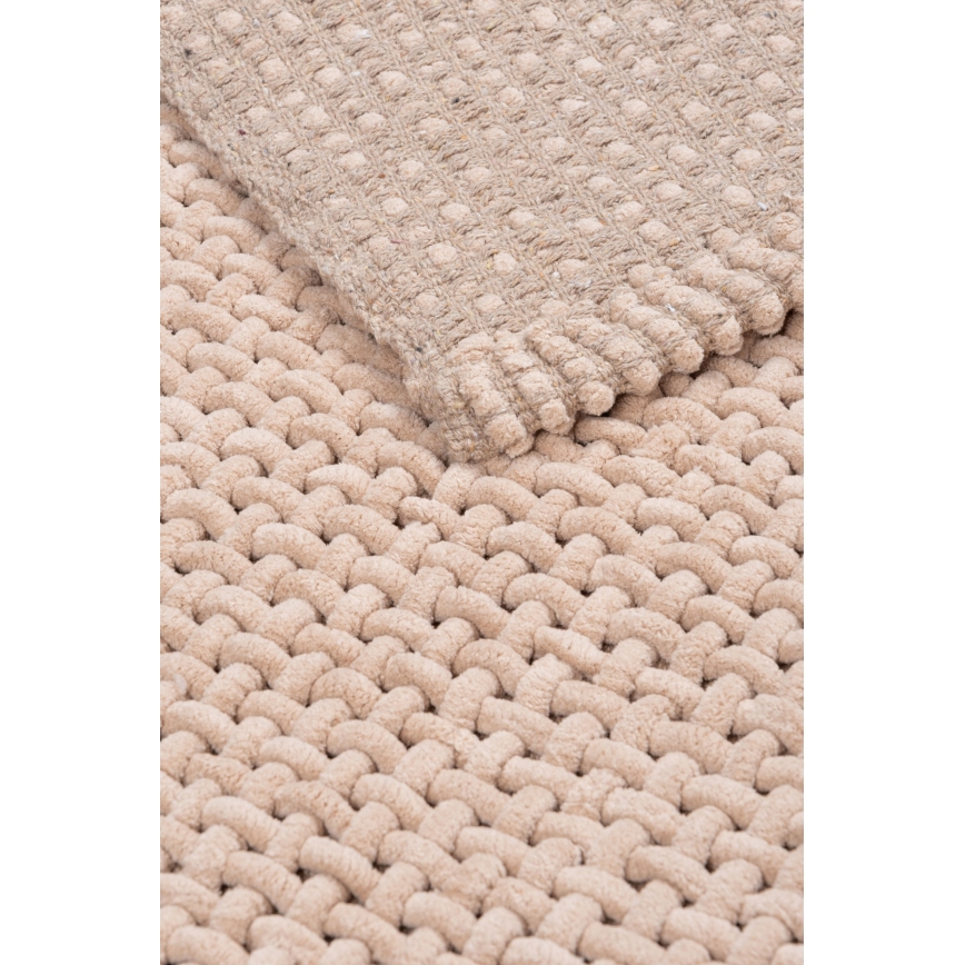 Tapis de bain BELWEDER 60 x 100 cm beige