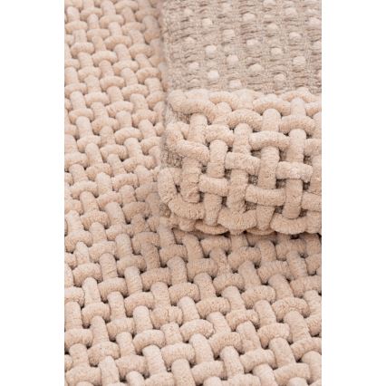 Tapis de bain BELWEDER 60 x 100 cm beige