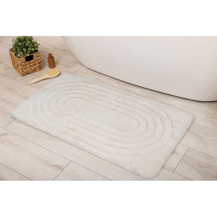 Tapis de bain CARMEN 50 x 80 cm crème