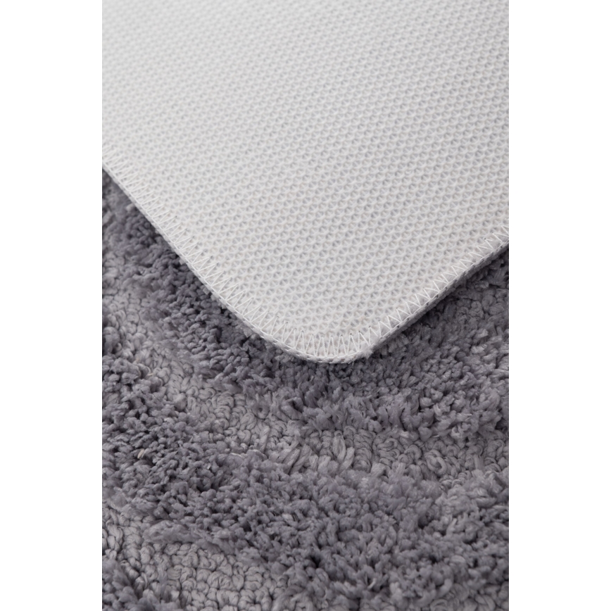 Tapis de bain CARMEN 50x80 cm gris