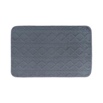 Tapis de bain NEW STYLE 3D 60x90 cm gris foncé