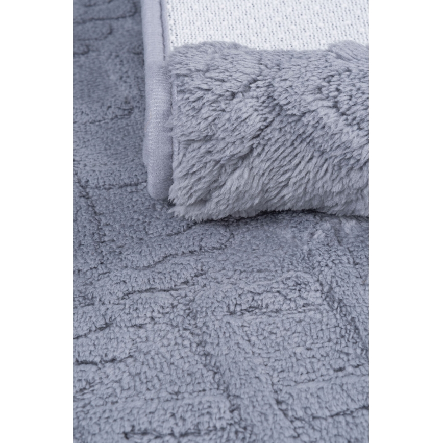 Tapis de bain NEW STYLE 3D 60x90 cm gris