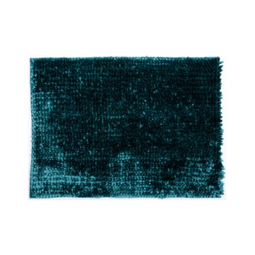 Tapis de salle de bains antidérapant CHENILLE 50x80 cm turquoise
