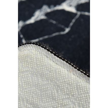 Tapis de salle de bains MARBLE 40x60 cm noir