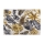 Tapis d'extérieur CAPPUCCINO 80x165 cm doré/gris/blanc