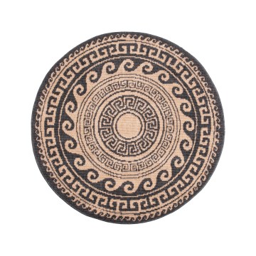 Tapis d'extérieur DELMAR 80 cm marron/beige