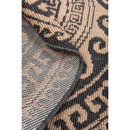 Tapis d'extérieur DELMAR 80 cm marron/beige