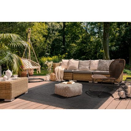 Tapis d'extérieur EXPRESS NEW OUTDOOR 120x160 cm anthracite/marron