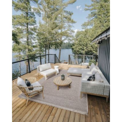Tapis d'extérieur ORIA 160x220 cm beige