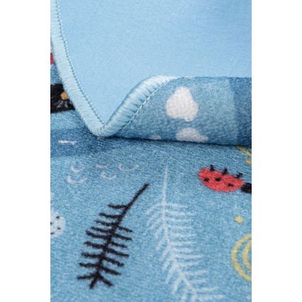 Tapis enfant STELLA STREETS 120 cm bleu/ville
