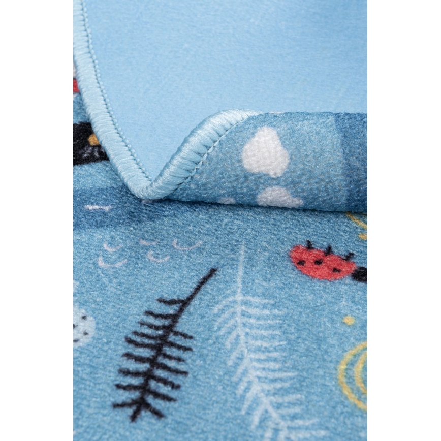 Tapis enfant STELLA STREETS 120 cm bleu/ville