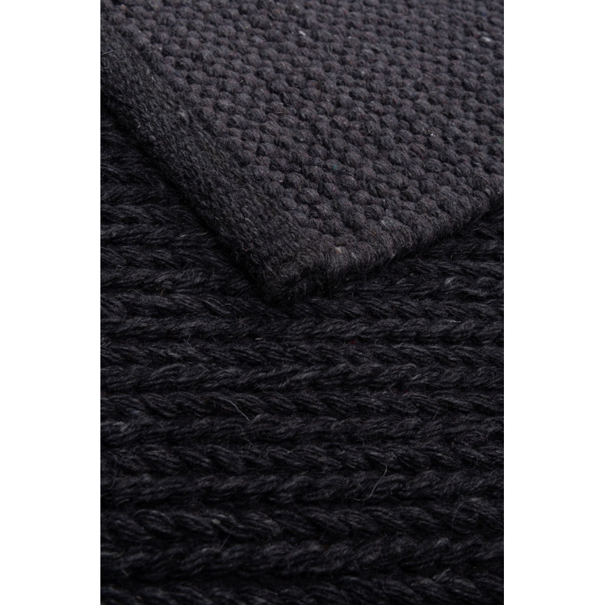 Tapis naturel FIR WOOL 120x170 cm 2600 g/m2 anthracite