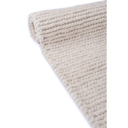 Tapis naturel FIR WOOL 120x170 cm 2600 g/m2 crème