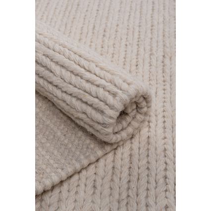 Tapis naturel FIR WOOL 160x230 cm 2600 g/m2 crème