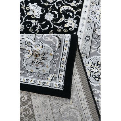 Tapis oriental GRECE 120x170 cm 2150 g/m2 noir/gris/blanc