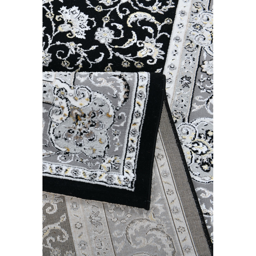 Tapis oriental GRECE 120x170 cm 2150 g/m2 noir/gris/blanc