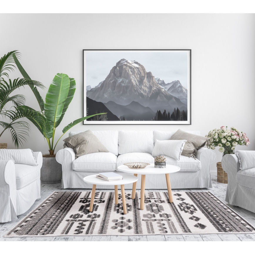 Tapis oriental NEPAL 200x280 cm gris/blanc