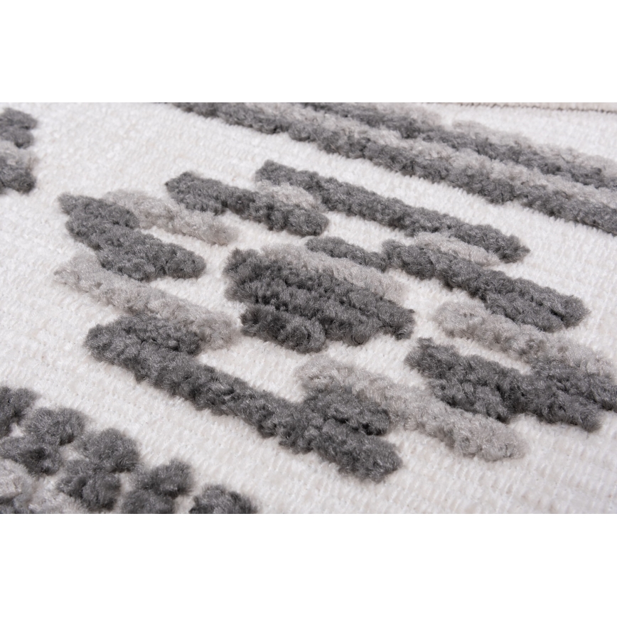 Tapis oriental NEPAL 80x153 cm gris/blanc