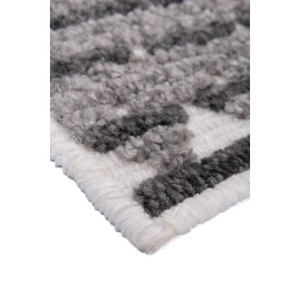Tapis oriental NEPAL 80x153 cm gris/blanc