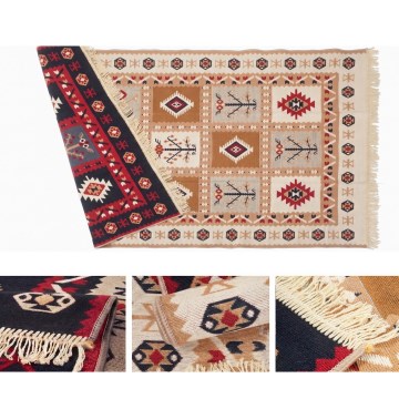 Tapis oriental réversible KILIM GOLD 60 x 120 cm multicolore