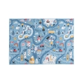 Tapis pour enfants STELLA STREETS 100x150 cm bleu/ville