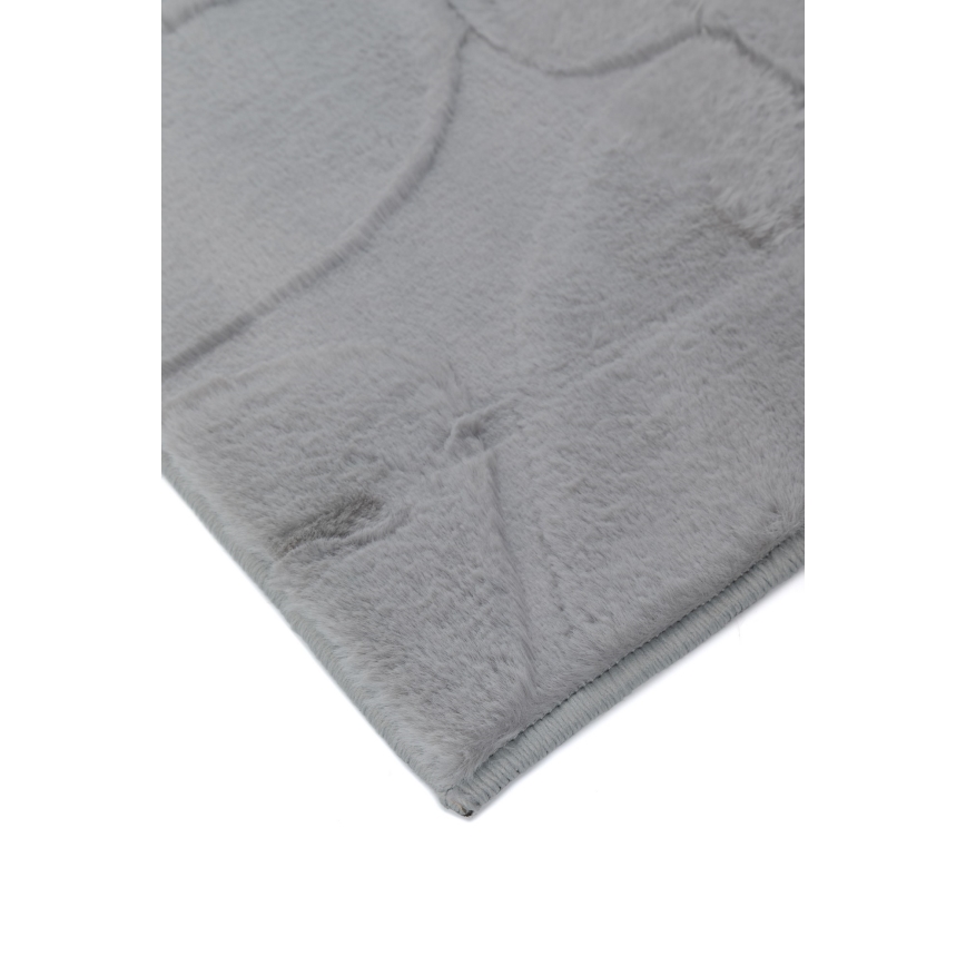 Tapis RABBIT 3D 120x170 cm gris clair