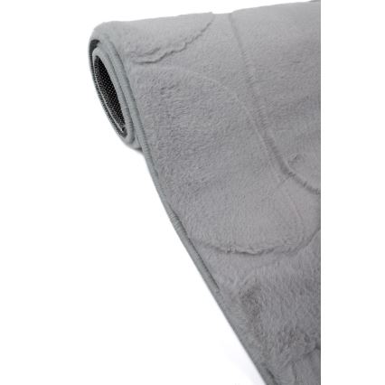 Tapis RABBIT 3D 80x150 cm gris